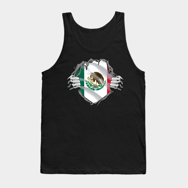 Proud Mexico Flag, Mexico gift heritage, Mexican girl Boy Friend Mexicano Chingona Tank Top by JayD World